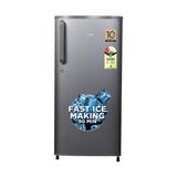 Midea, 190 L, Direct Cool Refrigerator , 2 Star, Silver, Handle MRD190D2HPBS