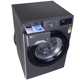 LG 8 Kg, 5 Star, AI Direct Drive Technology, Steam & 6 Motion DD Fully-Automatic Front Load Washing Machine (FHP1208Z3M, Intelligent & Convenient Fabric Care, Allergy Care, Middle Black)