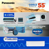 Panasonic 1.5 Ton 5 Star Premium Wi-Fi Inverter Smart Split AC ( CS/CU-NU18AKY5WX, White)