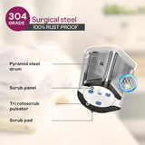 Godrej 8 Kg 5 Star, With Soft Shut Wash Lid, Semi-Automatic Top Loading Washing Machine (WSEDGE ULTS 80 5.0 DB2M CSGR, Crystal Grey, Stainless Steel Wash and Spin Drum)