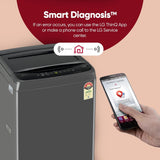 LG 7 Kg 5 Star Smart Inverter Technology Fully Automatic Top Load Washing Machine (T70VBMB1Z, Auto Prewash, Turbodrum, Stainless Steel drum, LED Display, Smart Diagnosis Middle Black)