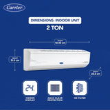 Carrier 2 Ton 5 Star AI Flexicool Inverter Split AC (CAI24ES5R34F1,White)