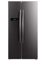 TOSHIBA 587 L with Inverter Side by Side Refrigerator (GR-RS530WE-PMI(06), Stainless Steel Finish)