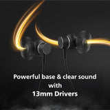 PHILIPS TAN1150BK Neckband, 60H Playtime, 13mm Drivers, AI ENC Mic, BT v5.3, IPX5 Proof Bluetooth