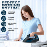 Inalsa PowerSteam 2400 2400 W Steam Iron (Black/Blue)