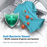 Bosch 9kg 5 Star Anti Stain & AI Active Water Plus Fully Automatic Front Load Washing Machine with Built in Heater (WGA14200IN, Pretreatment & Steam with Anti Bacteria and 5 Star Inverter, White)