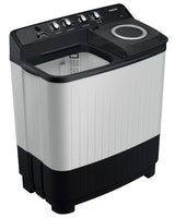 Samsung 8 kg, 5 star, Semi-Automatic Top Load Washing Machine (WT80C4200GG/TL, Air Turbo Drying, Light Gray)