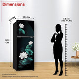 LG 251 L, 2 Star, Frost-Free Smart Inverter Double Door Convertible Refrigerator (GLT2526XWEL, Emerald Lotus, Smart & Dairy Mode, Express Freeze & Convertible Space for More Storage, 2026 Model)
