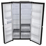 LG 655 L Frost Free Smart Inverter Double Door Side by Side Refrigerator (GL-B257HWBY, Western Black, Express Freezing | Multi Air-Flow)
