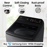 Samsung 9 kg 5 star, Ecobubble, Wi-Fi, Digital Inverter, Fully Automatic Top Load Washing Machine Grey (WA90BG4542BDTL)