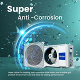 Haier 1.5 Ton 5 Star Heavy Duty Hexa Inverter Split AC Copper 7 in 1 Convertible Anti Bacterial Filter Cools at 60C Temp 20 Mtrs Air Throw - HSU19K-PYC5BN-INVWhite 2024 Model