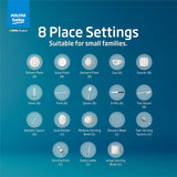 Voltas beko 8 Place Settings Table Top Dishwasher (2020/2021, DT8S, Silver, Inbuilt Heater)