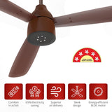 Pigeon Fantastic 1200mm BLDC Ceiling Fan with Remote | Energy Efficient Ceiling Fan Ceiling fan for Living Room High Air Delivery with LED Indicators