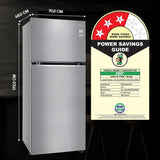 LG 380 L 3 Star Frost-Free Smart Inverter Double Door Refrigerator (GL-S412SPZX, Shiny Steel)