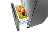 Samsung 550 L, Convertible, Digital Inverter, Frost Free French Door Refrigerator (RF57A5032S9/TL, Silver, Refined Inox)