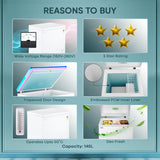 Haier 102 L Single Door Standard Deep Freezer (White, HFC 145 SM5)