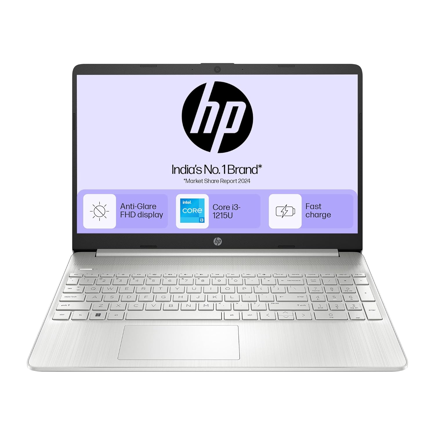 HP Laptop (12th Gen Intel Core i3-1235U/16 GB RAM/512 GB SSD/MSO/FHD) 15s-fy5004TU