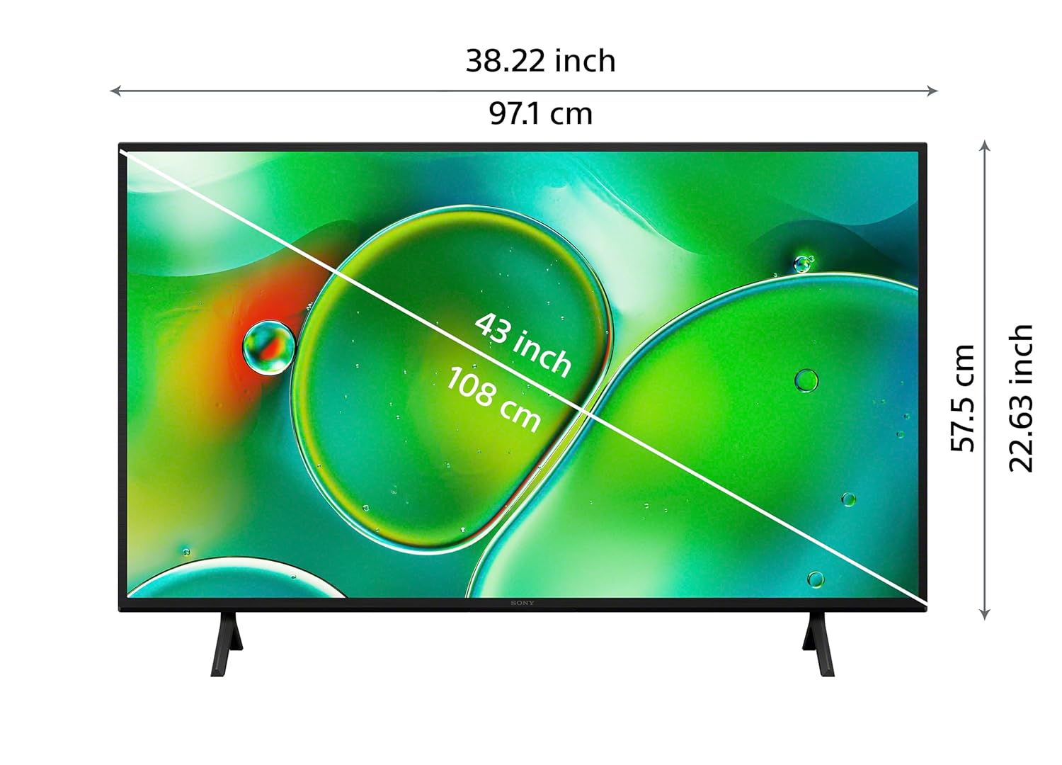 Sony BRAVIA 2 Series 108 cm (43 inches) 4K Ultra HD Smart LED Google TV K-43S25 (Black