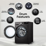 LG 15 Kg (Wash) / 8 Kg (Dry) Ai Direct Drive With Wi-Fi Fully Automatic Front Load Washer Dryer (Fhd1508Stb)