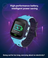 SMITCH Kids' Affordable Smartwatch with Camera, 2G Calling, Location Track, Games - Perfect for Girls and Boys (Blue)