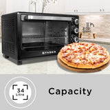 Faber 34L 1600W OTG | Bake, Toast, Roast, Grill | 4 Heating Functions, Upper & Lower Heating, Rottisserie, 360