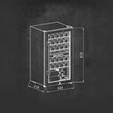 Kaff WC 76 DZ FreeStanding Wine Cooler Refrigerator Dual Zone 76 Litre 29 Bottles Approx. with UVProtection Inner Glass Child Lock Wooden Shelves Wine Fridge for Red White Champagne Black