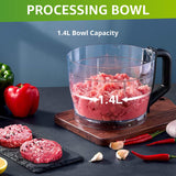 INALSA Food Processor Easy Prep Plus-800-Watt with Processing Bowl & 8 Accessories