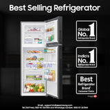 Samsung 330 L, 3 Star, Convertible 5-in-1, Digital Inverter, Frost Free Double Door, WiFi Enabled Bespoke AI Refrigerator (RT34DG5A4DBXHL, Luxe Black)