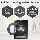 Samsung 8 kg, 5 star, Eco Bubble Technology, AI Control, Wi-Fi, Fully-Automatic Front Load Washing Machine (WW80T504DAB1TL,)