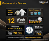 Whirlpool 7.0 Kg 5 Star StainWash Magic Clean Pro Fully Automatic Top Load Washing Machine (MAGIC CLEAN PRO SW 7.0 (H) GREY 10YMW with In-Built Heater)