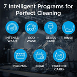 Midea 13 Place Settings Free Standing silver Dishwasher |FMDWPF1301F(SS)-WG|7 Wash Programs | LED Display | Power Wash | Wi-Fi Enabled with Midea SmartHome App | Self c