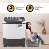 LG 7 Kg 5 Star Wind Jet Dry Semi-Automatic Top Loading Washing Machine (P7010NGAZ)