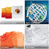 IFB 5.5 Kg with 99.9% Dry Clothes Dryer with In-built Heater Silver (TURBODRY EX)