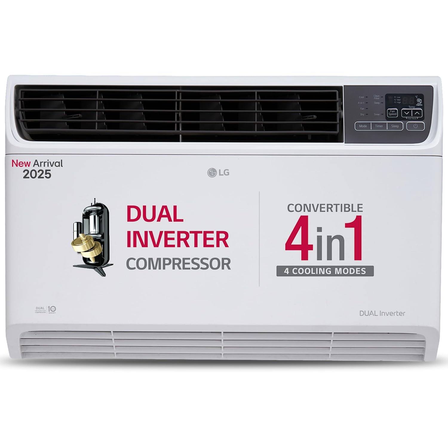 LG 1.5 Ton 5 Star DUAL Inverter Window AC ( UW-Q18WUZA, White)