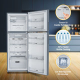 Whirlpool 235L 2 Star Intellifresh Inverter Frost-Free Double Door Refrigerator (IF INV ELT DF278 German Steel, (2S) TL, Grey)-(Used condition)