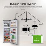 LG 322 L 3 Star Frost-Free Smart Inverter Double Door Refrigerator (GL-S342SDSX, Dazzle Steel, Convertible with Express Freeze)