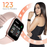 Fire-Boltt Ninja Fit Smartwatch Full Touch 1.69 & 120+ Sports Modes with IP68, Multi UI Screen, Over 100 Cloud Based Watch Faces, Built in Games (Beige)