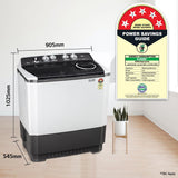 LG 9.5 kg 5 Star Wind jet dry Semi-Automatic Top Load Washing Machine (P955ASGAZ, Dark Gray, Roller Jet Pulsator)