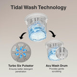 Godrej 7 Kg 5 Star, AI Powered, Zero Pressure Tech Fills Tub At ~0 Water Pressure, Auto Balance system, Steel Drum, Fully Automatic Top Load Washing Machine (WTEON ALP 70 5.0 FDTN GPGR, Graphite Grey)