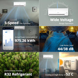 Voltas 1.5 ton 3 Star, Inverter Split AC (Copper, 4-in-1 Adjustable Mode, Anti-dust Filter, 183V Vectra CAW, White)