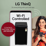 LG 8 Kg, 5 Star, Smart Inverter Technology, Wi-Fi, Turbowash, Fully Automatic Top Load Washing Machine With In-built heater (T80V4OB1S)