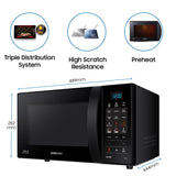 Samsung 21 L, Convection Microwave Oven (CE73JD-B1/XTL)