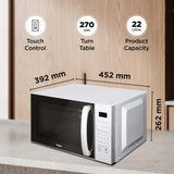 Haier 22L Convection Microwave Oven with KIDS Special Recipes (HIL2201CSSH,Silver)