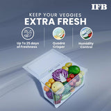 IFB Smart Choice 197L 5 Star Direct-Cool Single Door Refrigerator with Advanced Inverter Compressor (IFBDC-2235DBMED,Mystic Blossom Blue) Extraordinary Storage with Humidity Controller, Base drawer