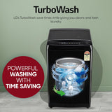 LG 8 Kg, 5 Star, Smart Inverter Technology, Wi-Fi, Turbowash, Fully Automatic Top Load Washing Machine With In-built heater (T80V4OB1S)