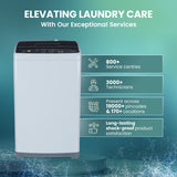Haier 7 Kg 5 Star Fully Automatic Top Load Washing Machine with Oceanus Wave Drum, Magic Filter, 8 Wash Programs (HWM70-AE, Moonlight Silver, Stainless Steel Drum, 15 Mins Quick Wash)