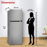 LG 251 L, 1 Star, Frost-Free Smart Inverter Double Door Refrigerator with Smart Mode (GLT2516WWPZ, Shiny Steel, Multi Air Flow Cooling with Max Fresh Zone, 2026 Model)