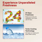 Godrej 183 L 3 Star Farm Fresh Crisper Technology With Jumbo Vegetable Tray Direct Cool Single Door Refrigerator(2023 Model, RD R190C THF FR BL, Floral Blue)