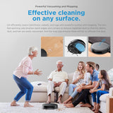Midea I2A Robotic Vacuum Cleaner with Remote |Wet & Dry |BLDC Motor | 1200Pa Strong Suction | Anti Fall Function | Anti-Collision & Auto Return Charge Function, 110 Minutes, Black