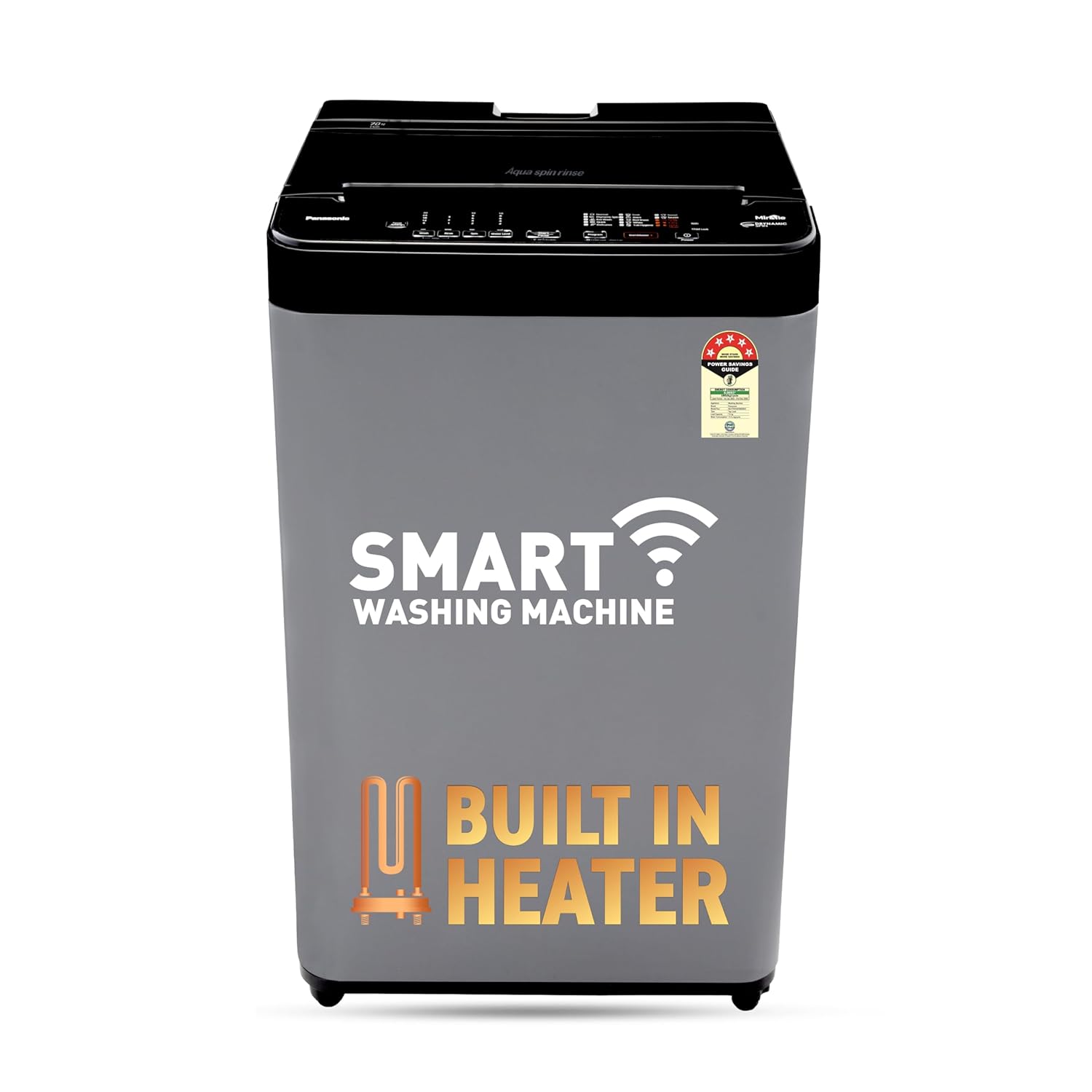 Panasonic 7 kg Fully Automatic Top Load Washing Machine with In-built Heater Grey (NA-F70CH4CRB)
